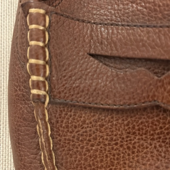 Cole Haan Motogrand Brown Leather Driving Penny Loafers Men's Size 13 -Sold Out! - Picture 3 of 6